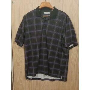 Carnoustie Performance Golf Polo Size‎ XXL Polyester Spandex Black Purple